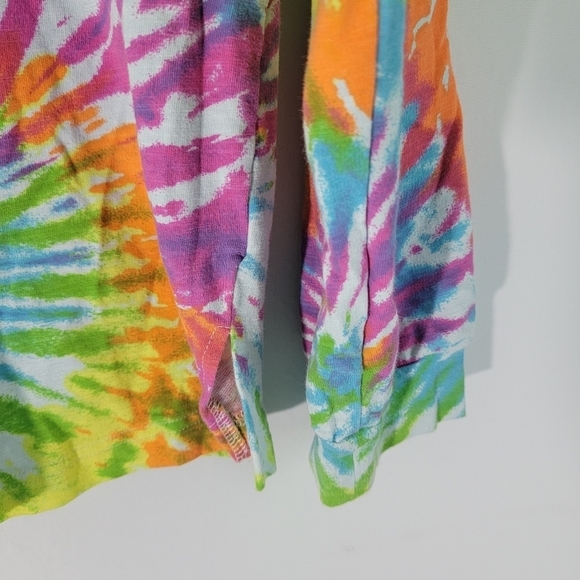 Modcloth Day Tripper Tye Die Hooded Sweatshirt Unisex Sz M Longsleeve Drawstring - Picture 5 of 12